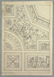 Ontwerp voor een plafond, ca. 1800 door Unbekannt