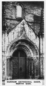Durham kathedraal deur, noordzijde, ca. 1920s door Unbekannt