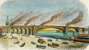 Eads Bridge, St. Louis, Missouri, VS, circa 1874
