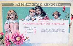 Reclamekaart van vroege Weense fotografen