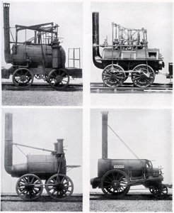 Vroege locomotieven door Unbekannt