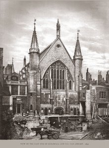 Oostkant van Guild Hall en Bibliotheek, 1870, 1886 door Unbekannt