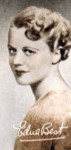 Edna Best 1900-1974, Britse toneel- en filmactrice, 1935