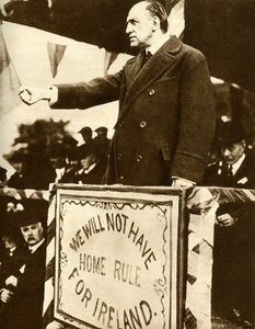Edward Carson houdt een toespraak, 1912, 1935 door Unbekannt