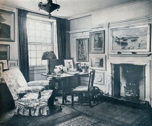 Edward Marshs woonkamer, ca. 1934