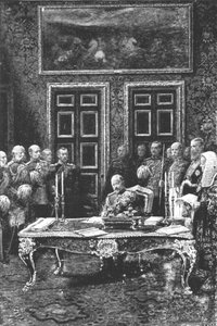 Edward VII voert zijn eerste staatsdaad uit...24 januari 1901 door Unbekannt