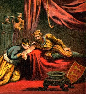 Edward van Woodstock, prins van Wales, met zijn vrouw, Joan, prinses van Wales, ca. 1850