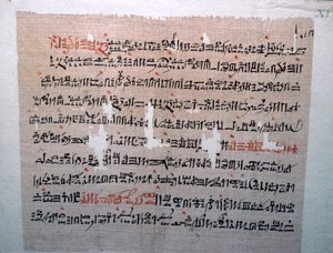 Egyptisch hiëratisch schrift door Unbekannt