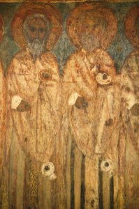 El-Moallaqah kerk fresco, Caïro, Egypte door Unbekannt
