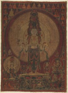 Elfhoofdige, duizendarmige Bodhisattva van Mededogen Avalokiteshvara, ca. 1500