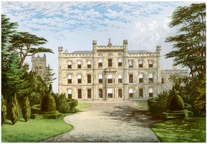Elvaston Castle, Derbyshire, huis van de Graaf van Harrington, ca. 1880