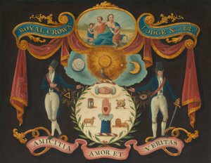 Emblemen voor Royal Crown Lodge No. 22 door Unbekannt