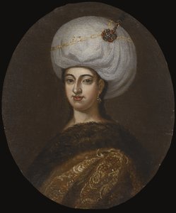 Emetullah Rabia Gülüs Sultan 1642-1715, favoriete gemalin van Sultan Mehmed IV, tweede helft van de 17e eeuw door Unbekannt