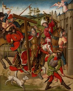 Keizer Heraclius geweigerd toegang tot Jeruzalem, 1460-80 door Unbekannt