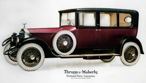 Gesloten aandrijving Rolls-Royce limousine met scheidingswand achter de chauffeur, ca. 1910-1929 door Unbekannt
