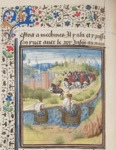 Engelse koning Richard I Leeuwenhart veroverde het eiland Cyprus in 1191. Miniatuur uit de Historia van Willem van Tyrus