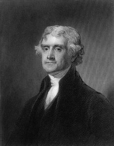 Gravure van Thomas Jefferson door Unbekannt