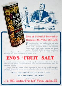 Enos Fruit Zout advertentie, 1915