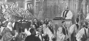 Inhuldiging van Dr. Temple als Aartsbisschop in de Kathedraal van Canterbury, 8 januari 1897, 1901