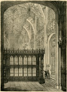 Ingang naar de kapel van koning Hendrik VII, 1881