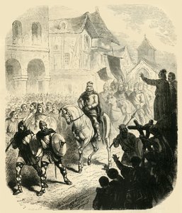 Intocht van Karel Martel in Parijs, na het verslaan van de Saracenen, 732AD, 1890