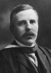 Ernest Rutherford, Nobelprijswinnende atoomfysicus, c1908