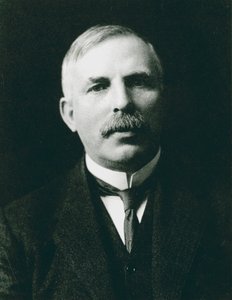 Ernest Rutherford 1871-1937, Nobelprijswinnende atoomfysicus, ca. 1908