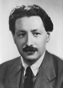 Ernst Boris Chain, Duits geboren Britse biochemicus, ca. 1945
