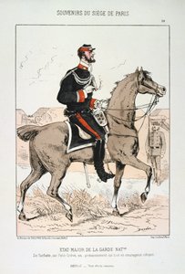 Etat Major van de Nationale Garde, Beleg van Parijs, Frans-Duitse Oorlog, 1870-1871 door Unbekannt