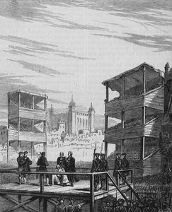 Executie van Lord Derwentwater op Tower Hill Uit een oude prent, 24 februari 1716, ca. 1880