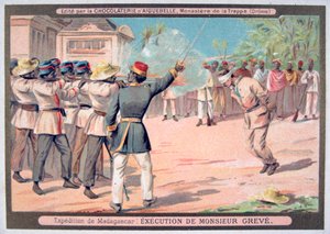 Executie van Monsieur Greve, Madagaskar, 1883-1896
