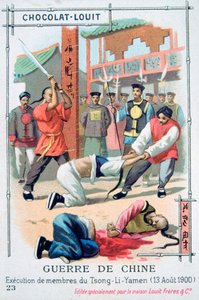 Executie van leden van Tsong-Li-Yamen, China, Bokseropstand, 13 augustus 1900 door Unbekannt