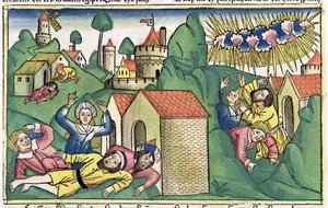 Exodus 11:1-10: de dood van de eerstgeboren zonen, een van de Zeven Plagen van Egypte door Unbekannt