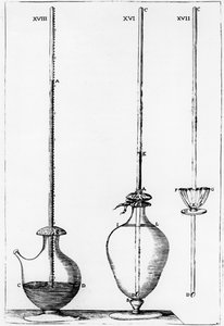 Experimentele barometers gebruikt door de Accademia dell Cimento, Florence, Italië door Unbekannt