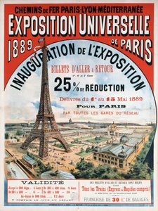 Exposition universelle de 1889, 1889
