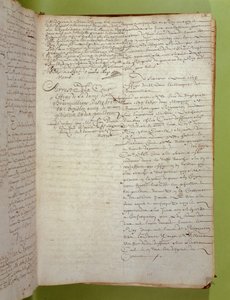 Uittreksel uit de Conciergerie-archieven van de veroordeling tot dood door executie en verbranding van de Markiezin de Brinvilliers, april 1673 door Unbekannt