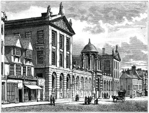 Façade van Queens College, Universiteit van Oxford door Unbekannt