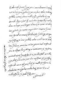Facsimile van een brief, gedateerd 10 augustus 1623, 1904 door Unbekannt