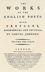 Facsimile titelpagina van de eerste editie van The Works of the English Poets door Unbekannt