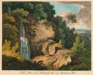 Waterval bij Hudswell Scar, nabij Richmond, York, 19e eeuw