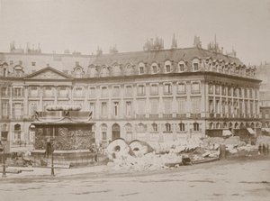 Omgevallen zuil, Place Vendome, Parijs, 1871