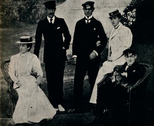 Familiegroep in Cowes, begin jaren 1890, 1945