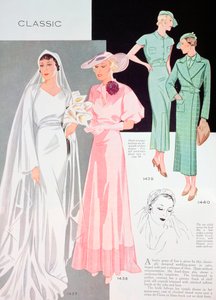 Mode illustratie, 1935 door Unbekannt
