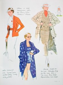 Mode-illustratie, 1935 door Unbekannt