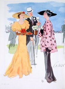 Mode-illustratie, 1935 door Unbekannt
