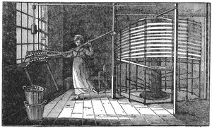 Vrouwelijke zijdenwerker, Spitalfields, Londen, 1833 door Unbekannt
