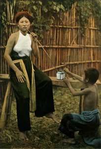 Femme Fumant De LOpium, Vrouw die opium rookt, 1900 door Unbekannt