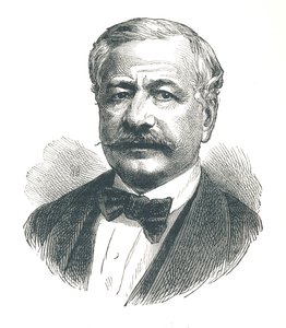Ferdinand de Lesseps, Franse diplomaat en later ontwikkelaar van het Suezkanaal, 1893 door Unbekannt