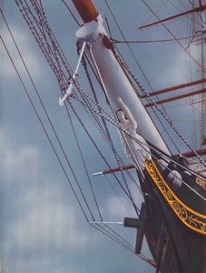 Boegbeeld van de beroemde Cutty Sark figuur van Nanny de Heks, 1936