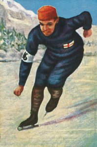 Finse schaatser Clas Thunberg, 1928 door Unbekannt